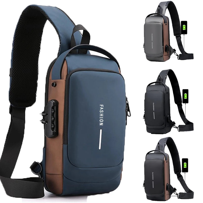 Bolsa Masculina Antirroubo