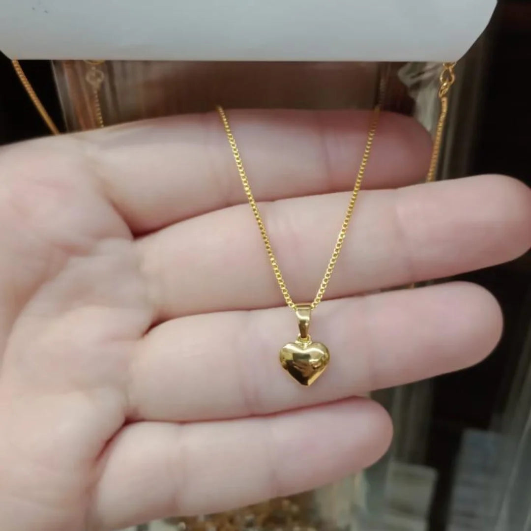 Colar com Pingente de Coração