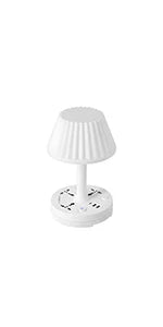 Abajur com tomadas, filtro de linha e interruptor de tomada