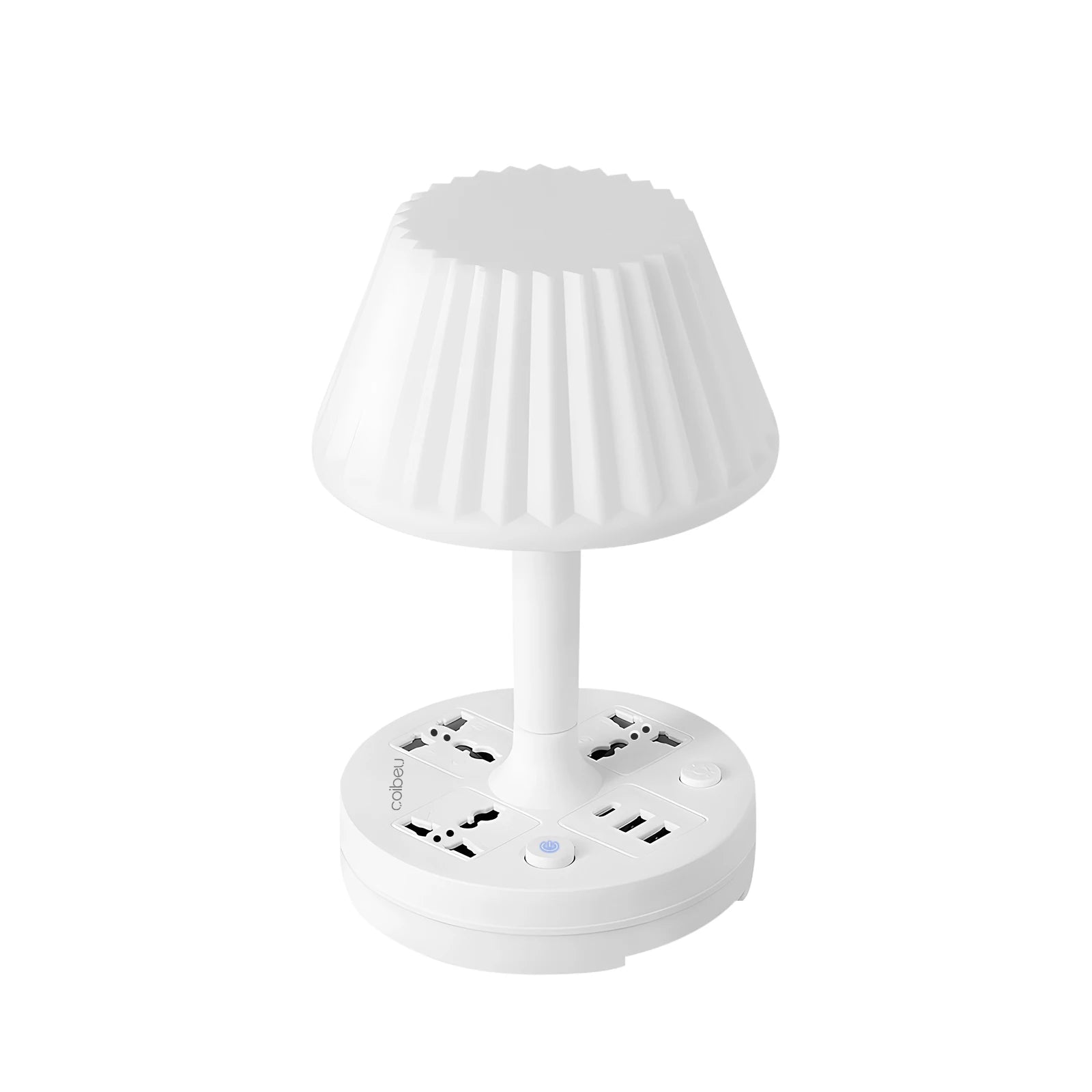 Abajur com tomadas, filtro de linha e interruptor de tomada