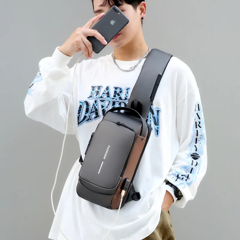 Bolsa Masculina Antirroubo