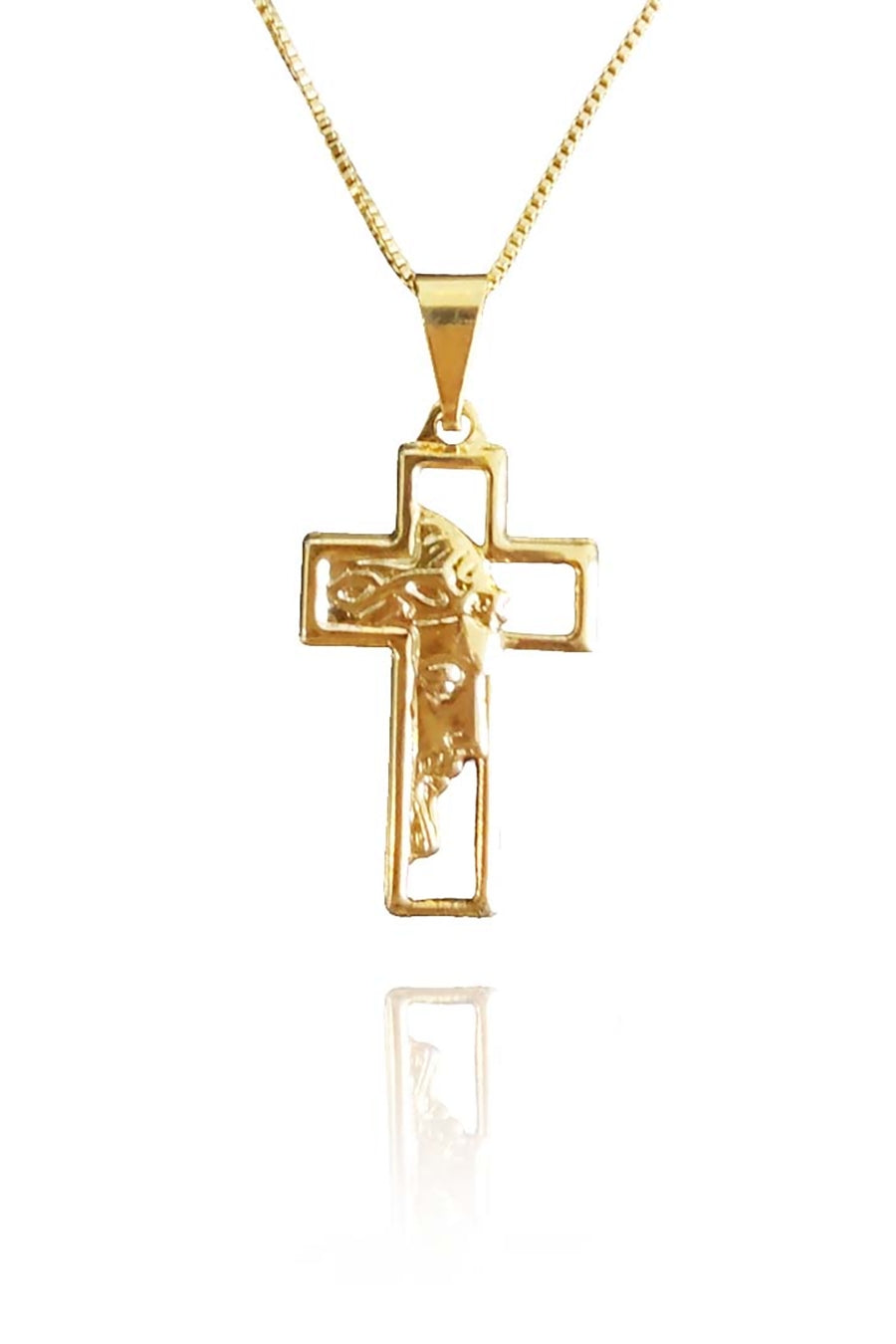 Colar com Pingente de Cruz